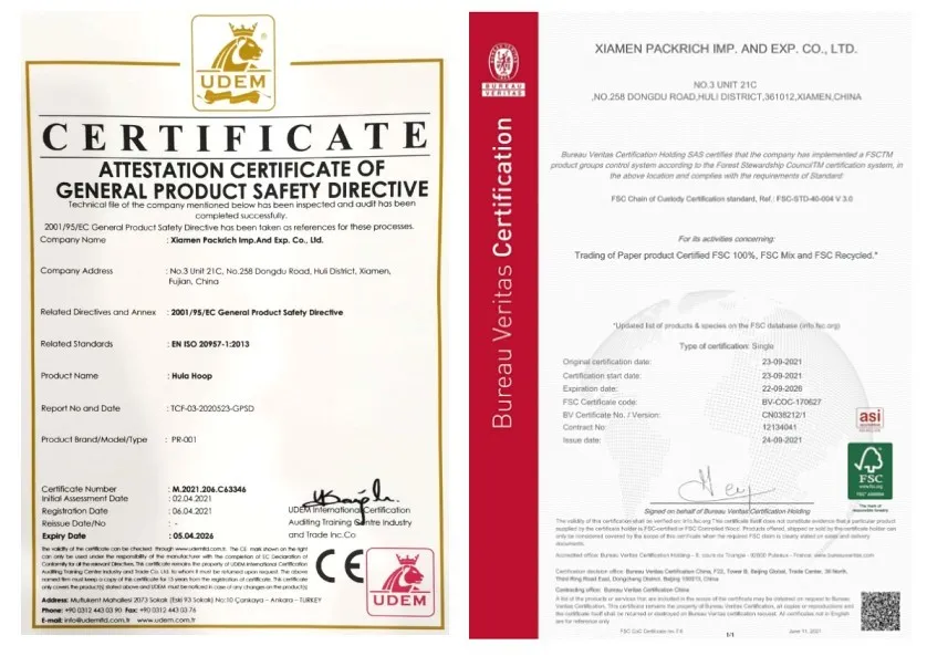 Certifications